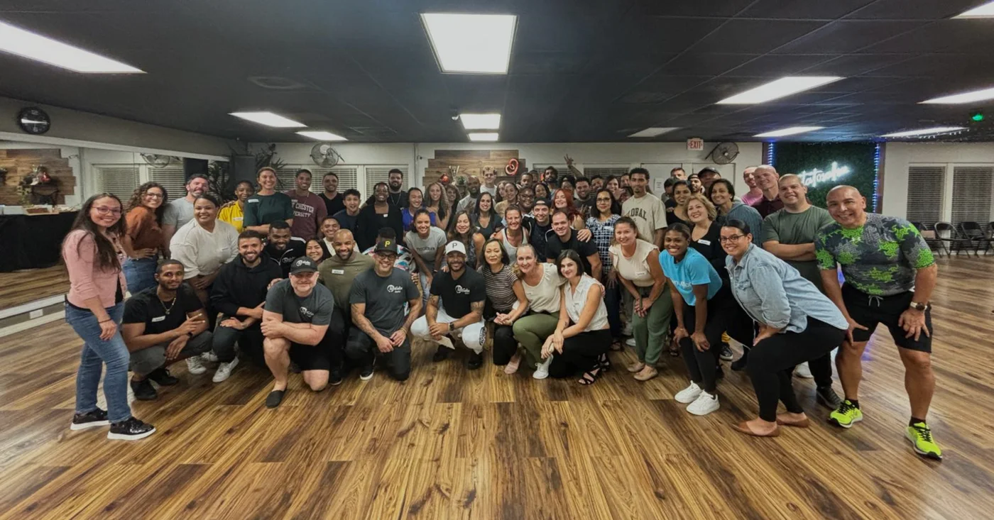 The TaToSalsa dance community together after class